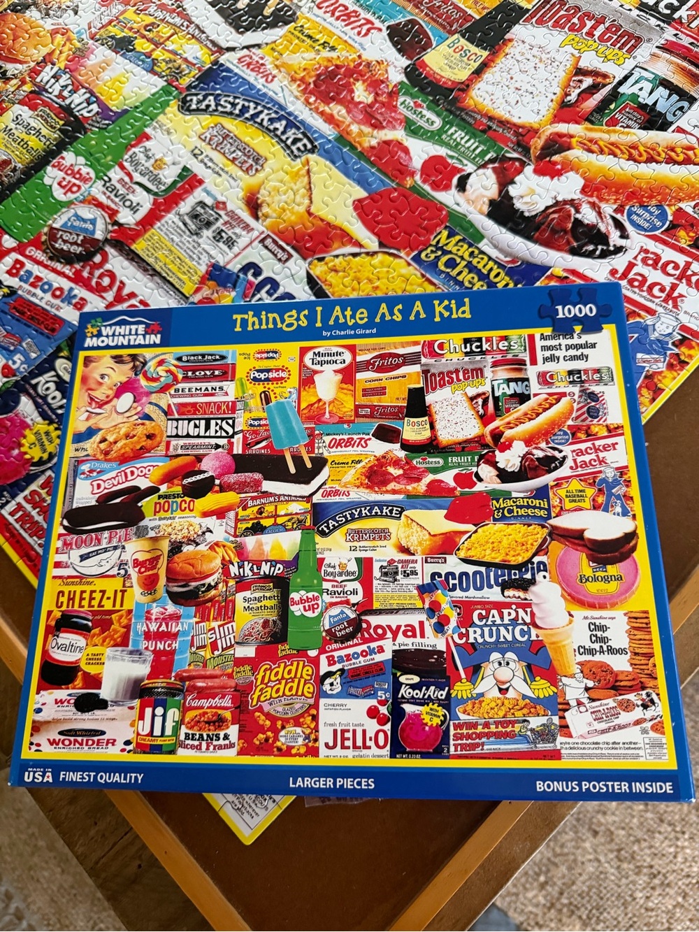 White Mountain 'Things I Ate As A Kid' 1000 Piece Puzzle